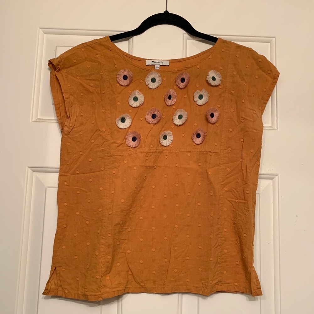 Golden Madewell Shirt with Flowers